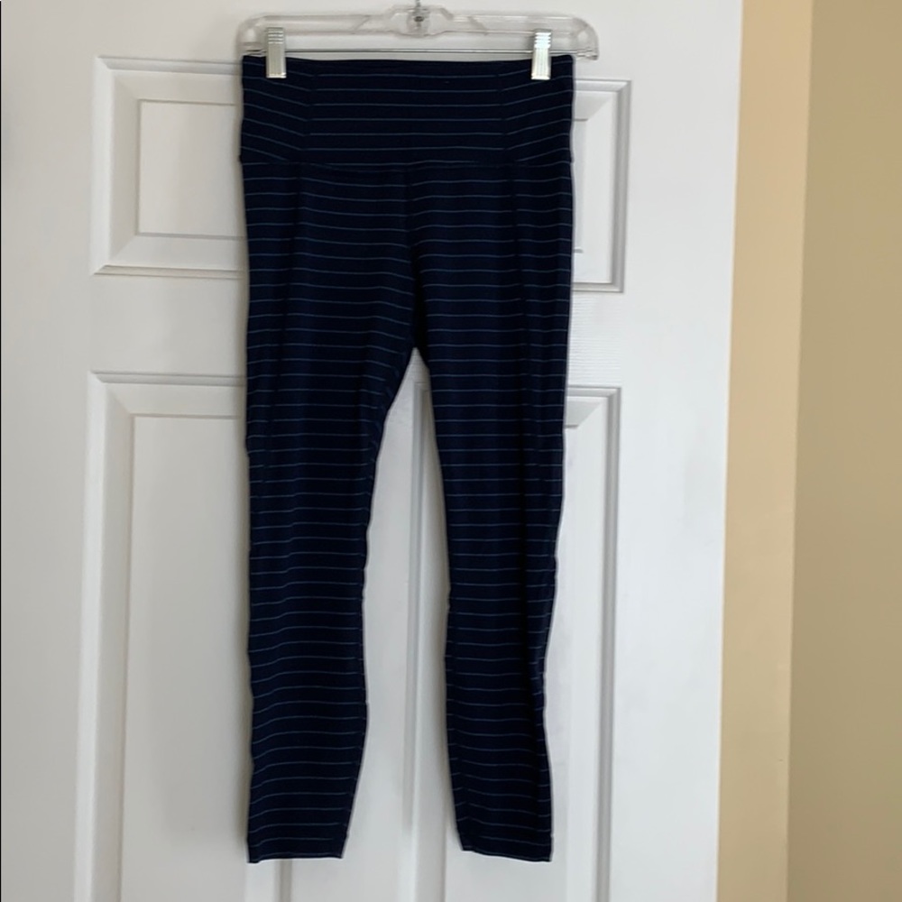 Athleta striped leggings
